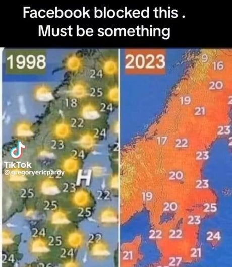 Climate hysteria going over board now